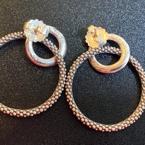Lagos SS Double Hoop Earrings (NWOT)